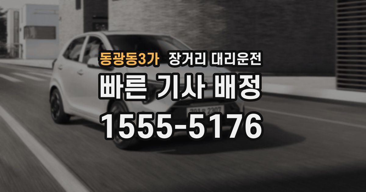 동광동3가 장거리 대리운전