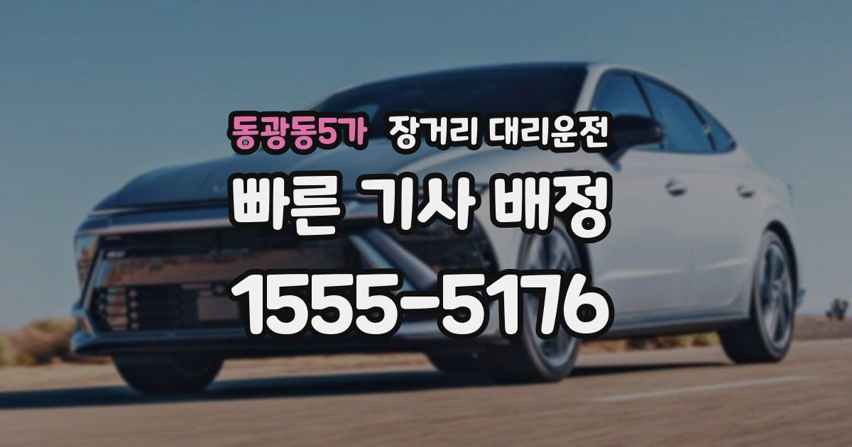 동광동5가 장거리 대리운전