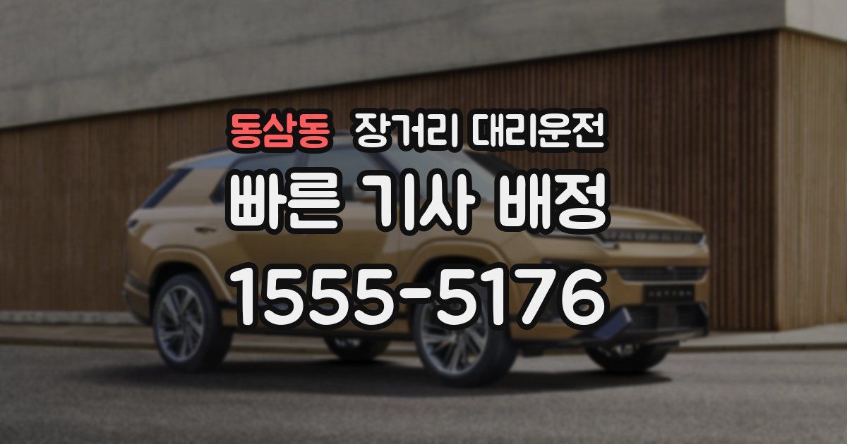 동삼동 장거리 대리운전