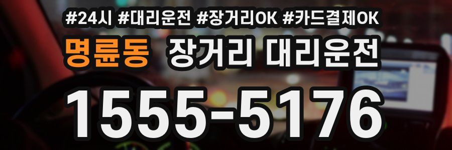 명륜동 장거리 대리운전