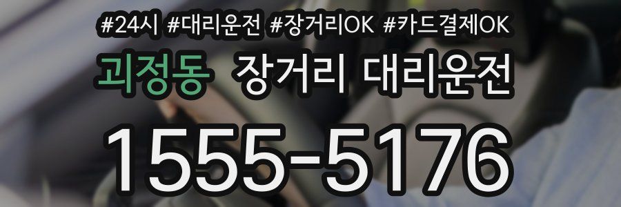 괴정동 장거리 대리운전