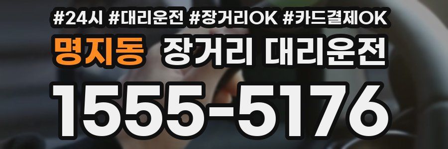 명지동 장거리 대리운전