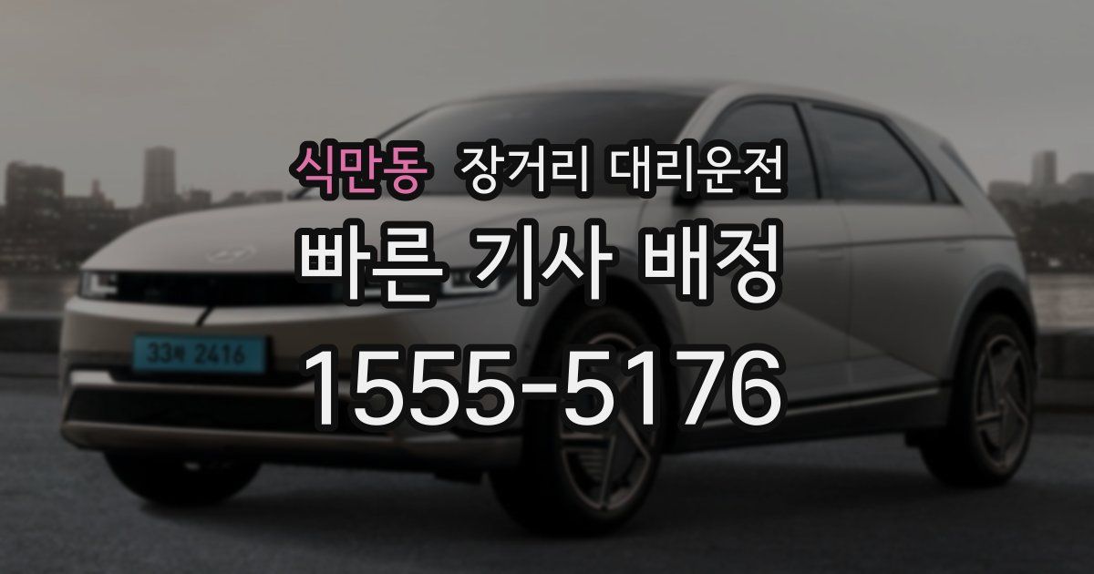 식만동 장거리 대리운전
