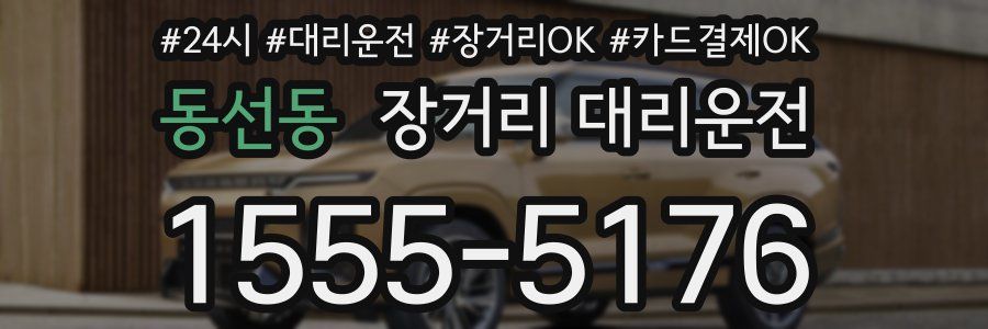 동선동 장거리 대리운전