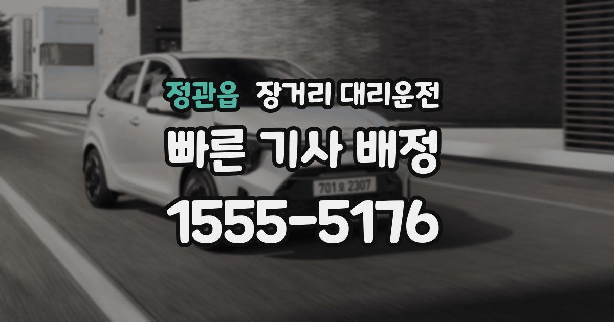 정관읍 장거리 대리운전