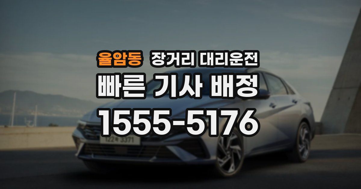 율암동 장거리 대리운전