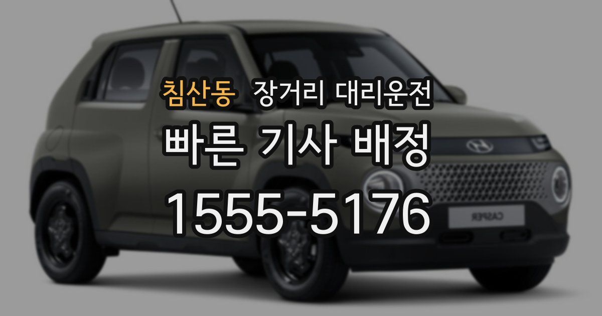 침산동 장거리 대리운전