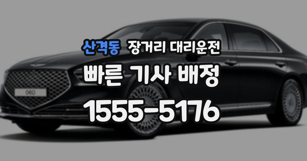 산격동 장거리 대리운전