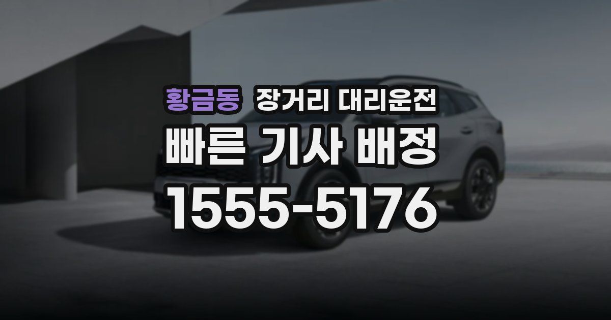 황금동 장거리 대리운전