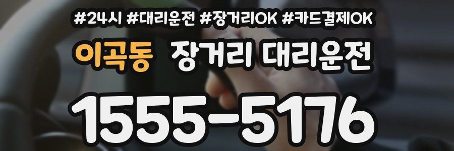 이곡동 장거리 대리운전