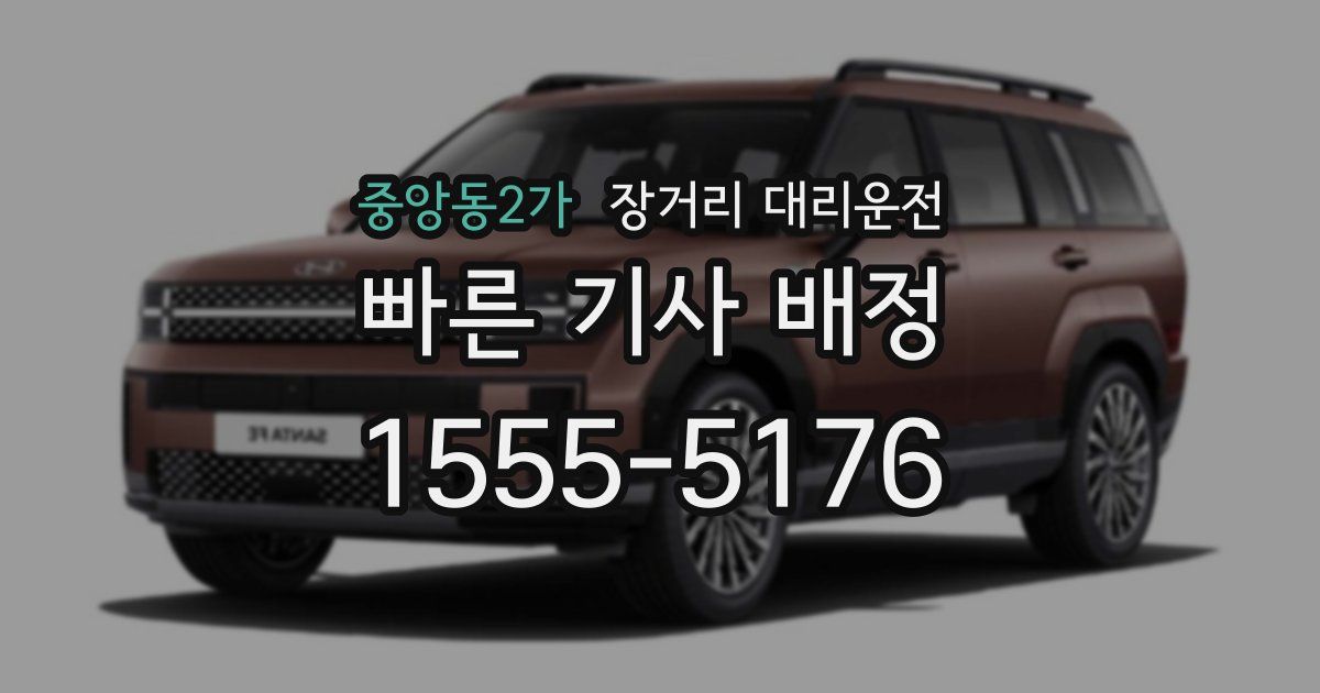 중앙동2가 장거리 대리운전