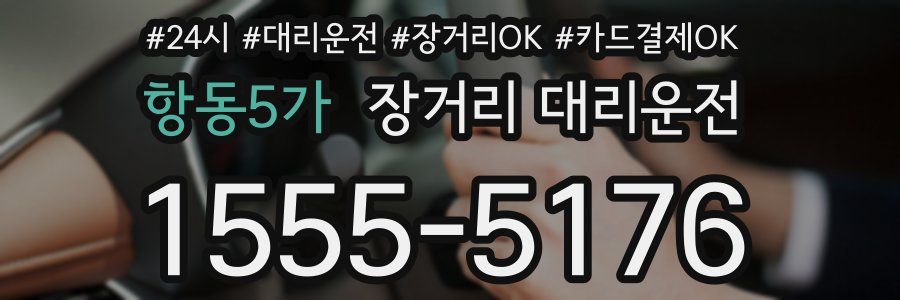 항동5가 장거리 대리운전