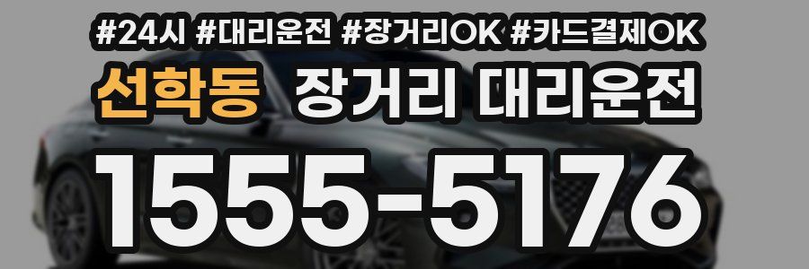 선학동 장거리 대리운전