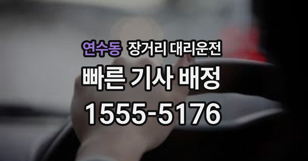연수동 장거리 대리운전