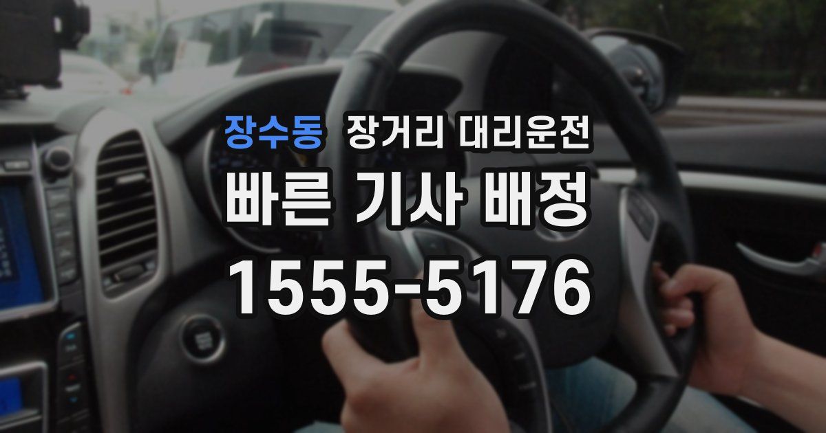 장수동 장거리 대리운전