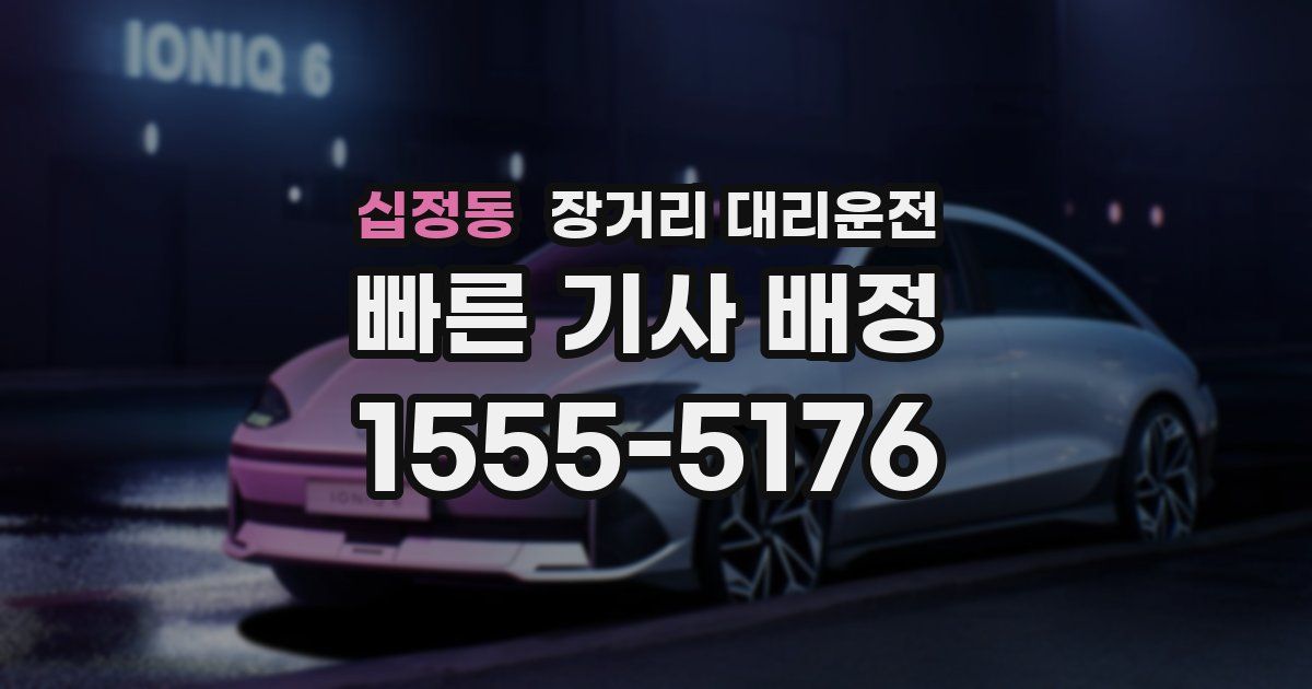십정동 장거리 대리운전