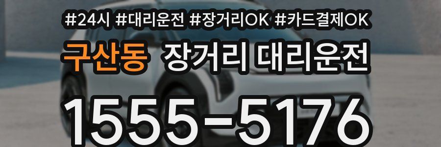 구산동 장거리 대리운전