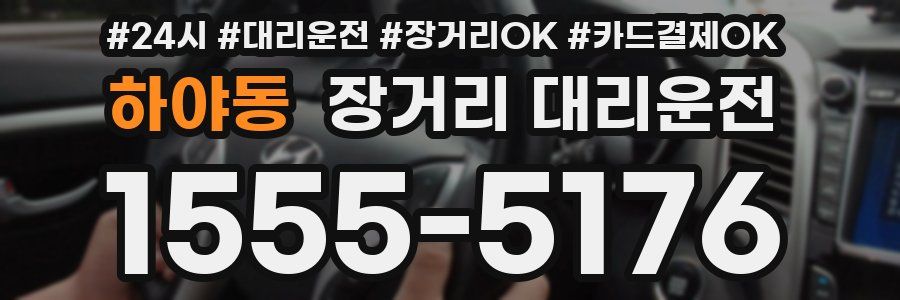 하야동 장거리 대리운전
