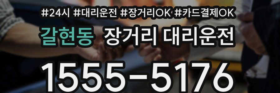 갈현동 장거리 대리운전