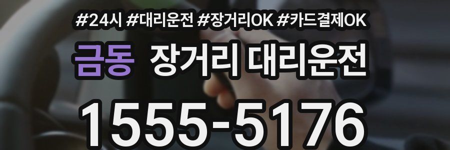 금동 장거리 대리운전