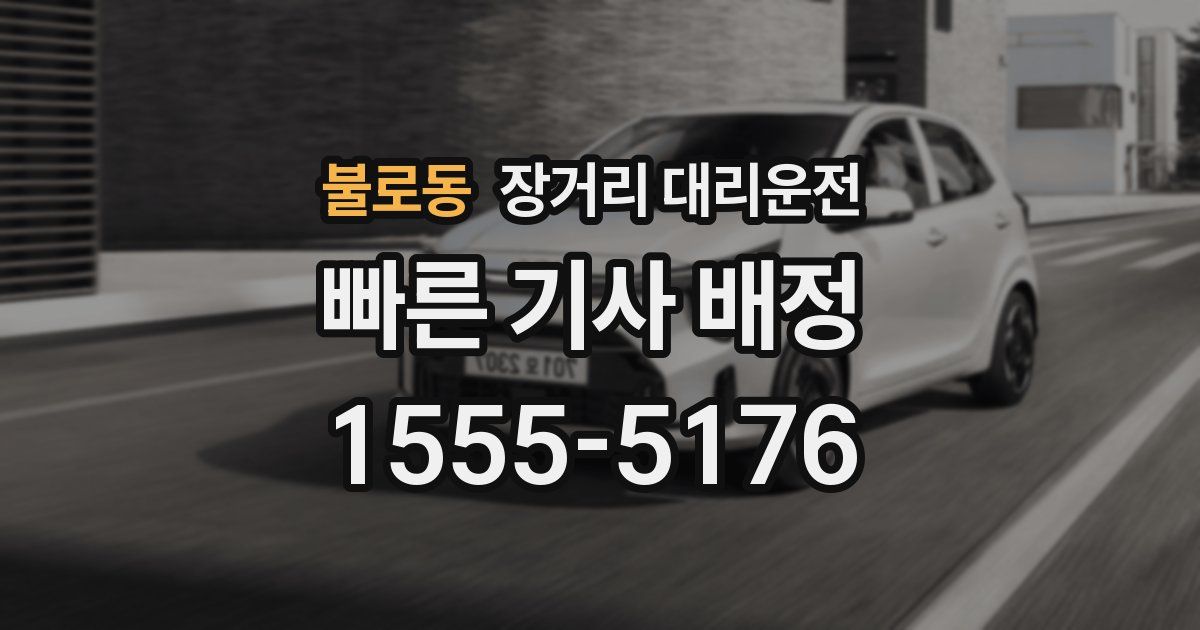 불로동 장거리 대리운전