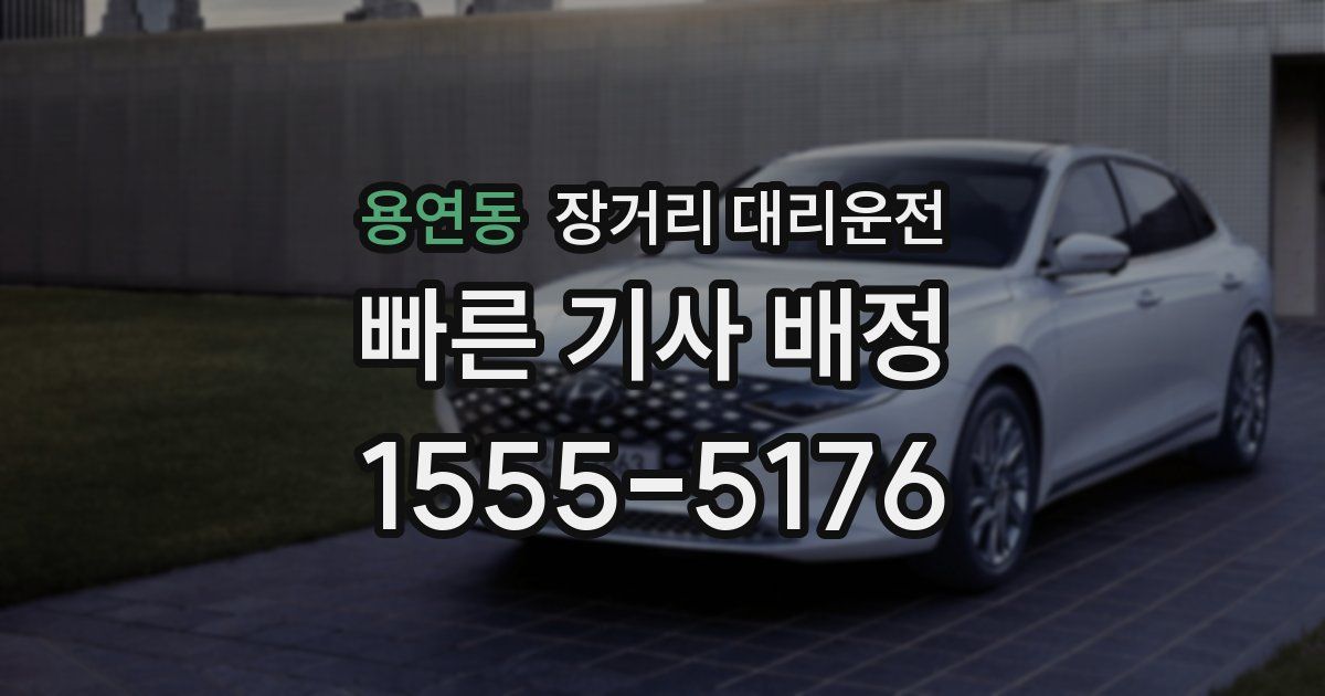 용연동 장거리 대리운전