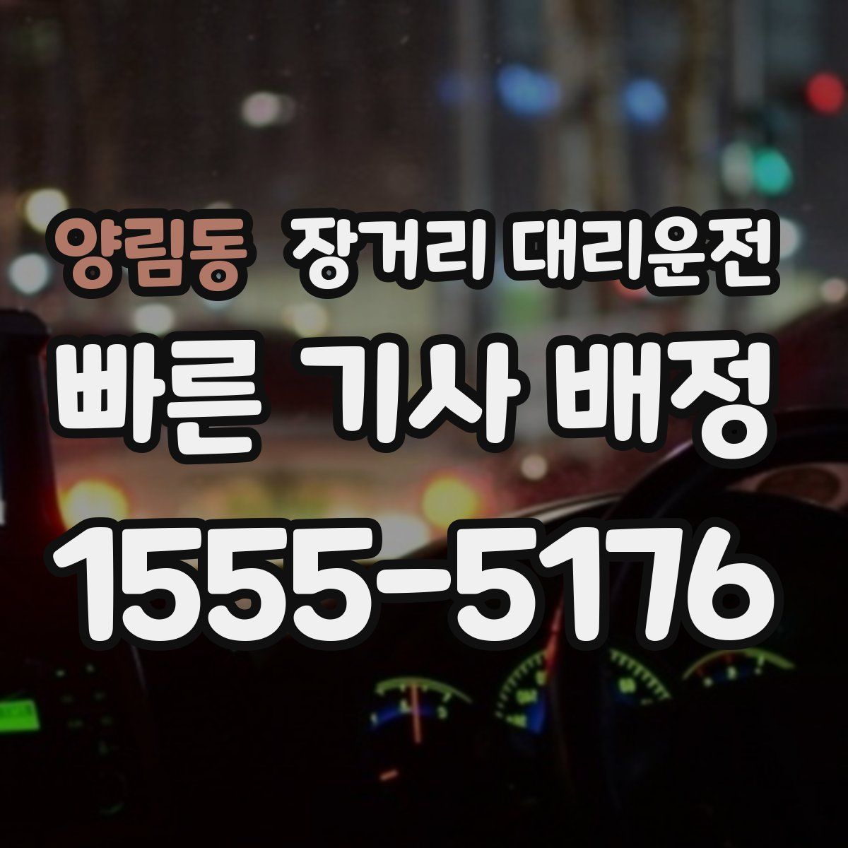 양림동 장거리 대리운전