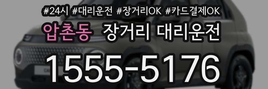 압촌동 장거리 대리운전
