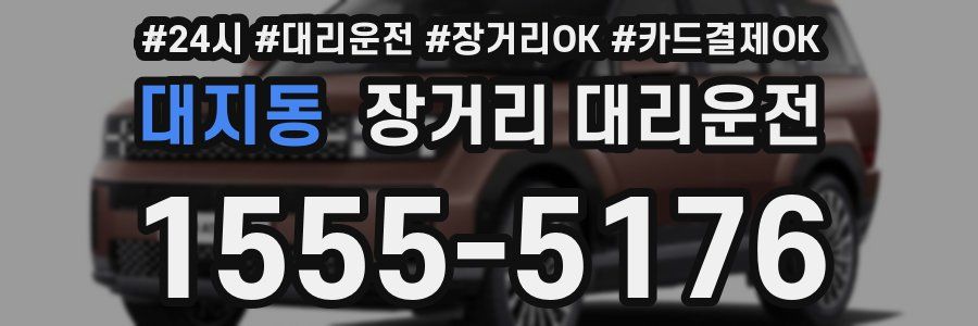 대지동 장거리 대리운전