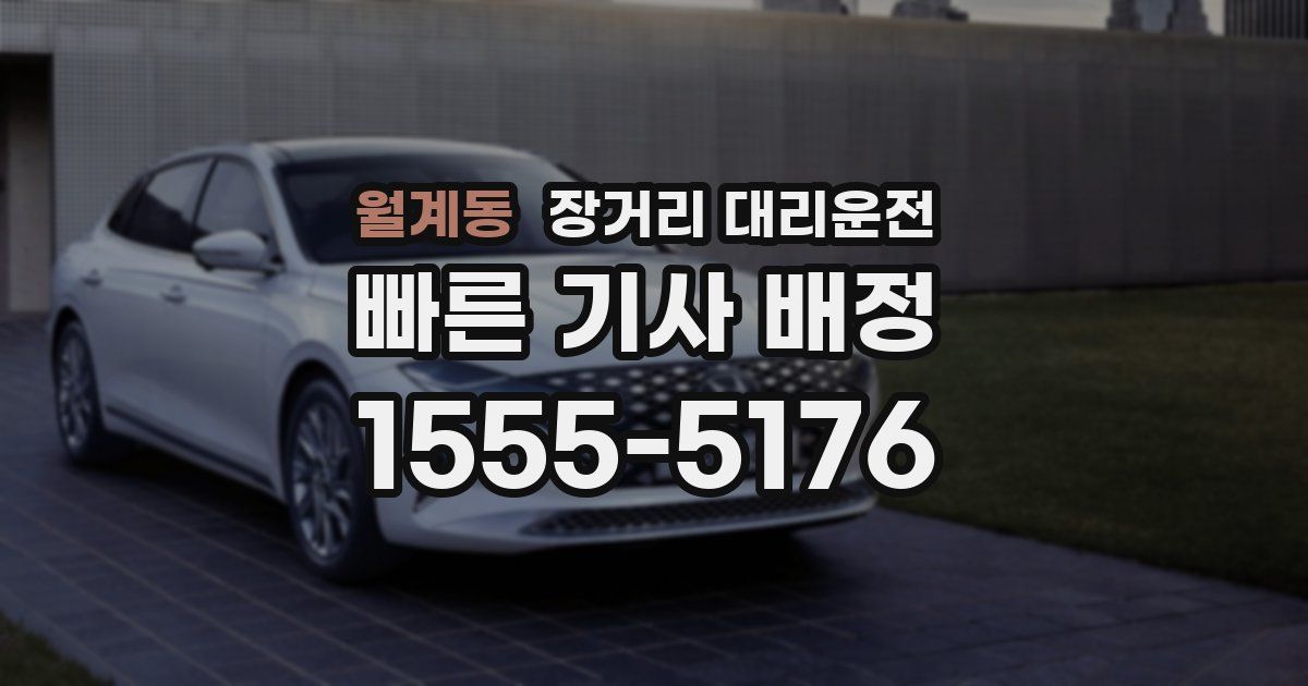 월계동 장거리 대리운전