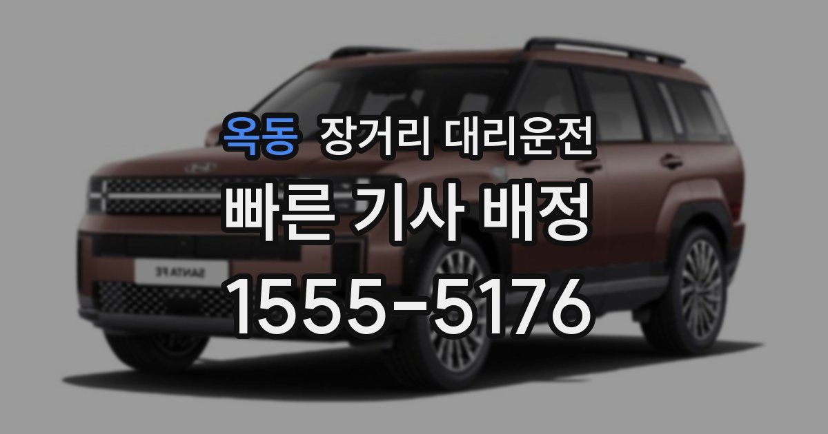 옥동 장거리 대리운전