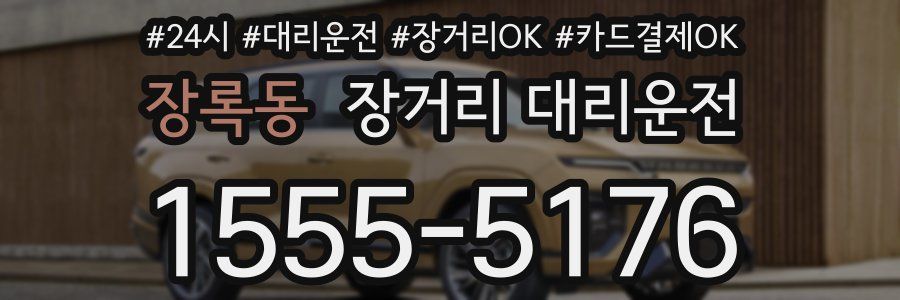 장록동 장거리 대리운전