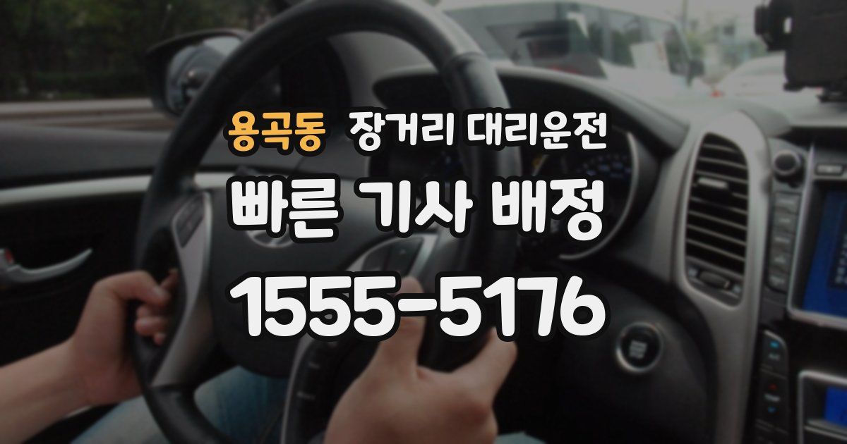 용곡동 장거리 대리운전