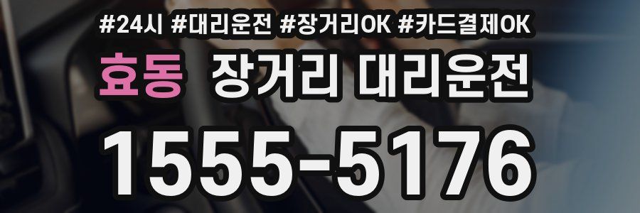 효동 장거리 대리운전