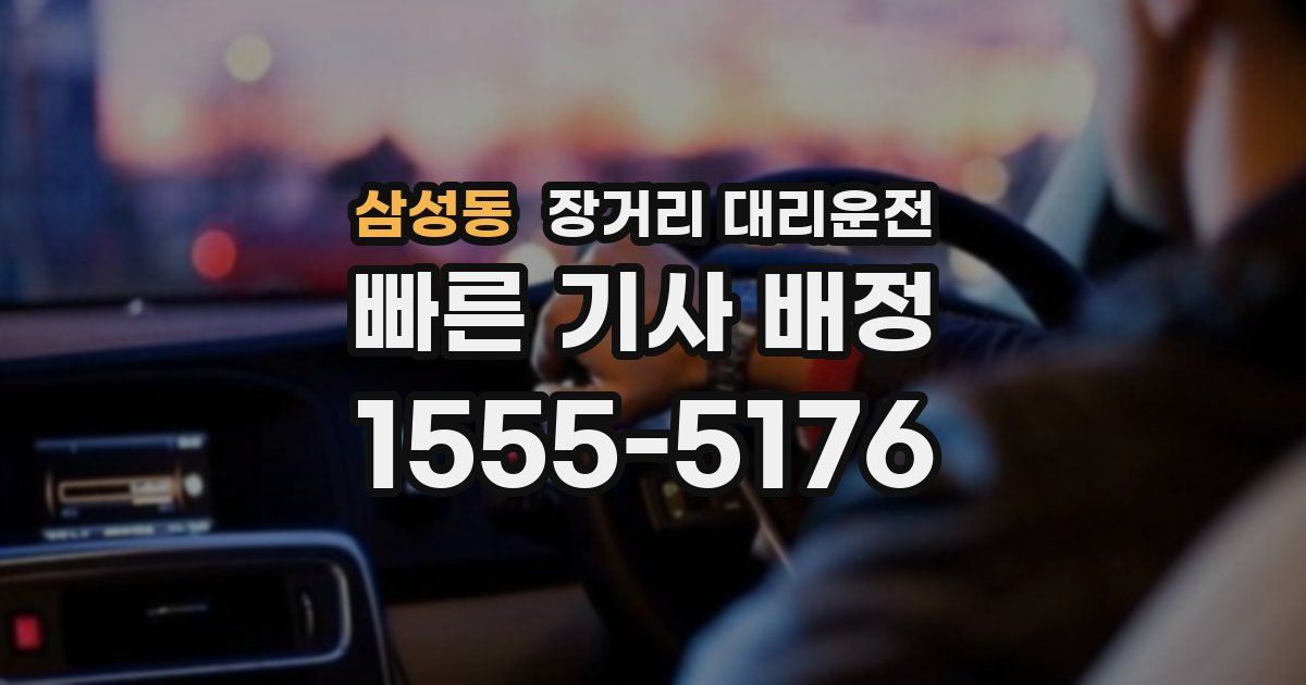삼성동 장거리 대리운전