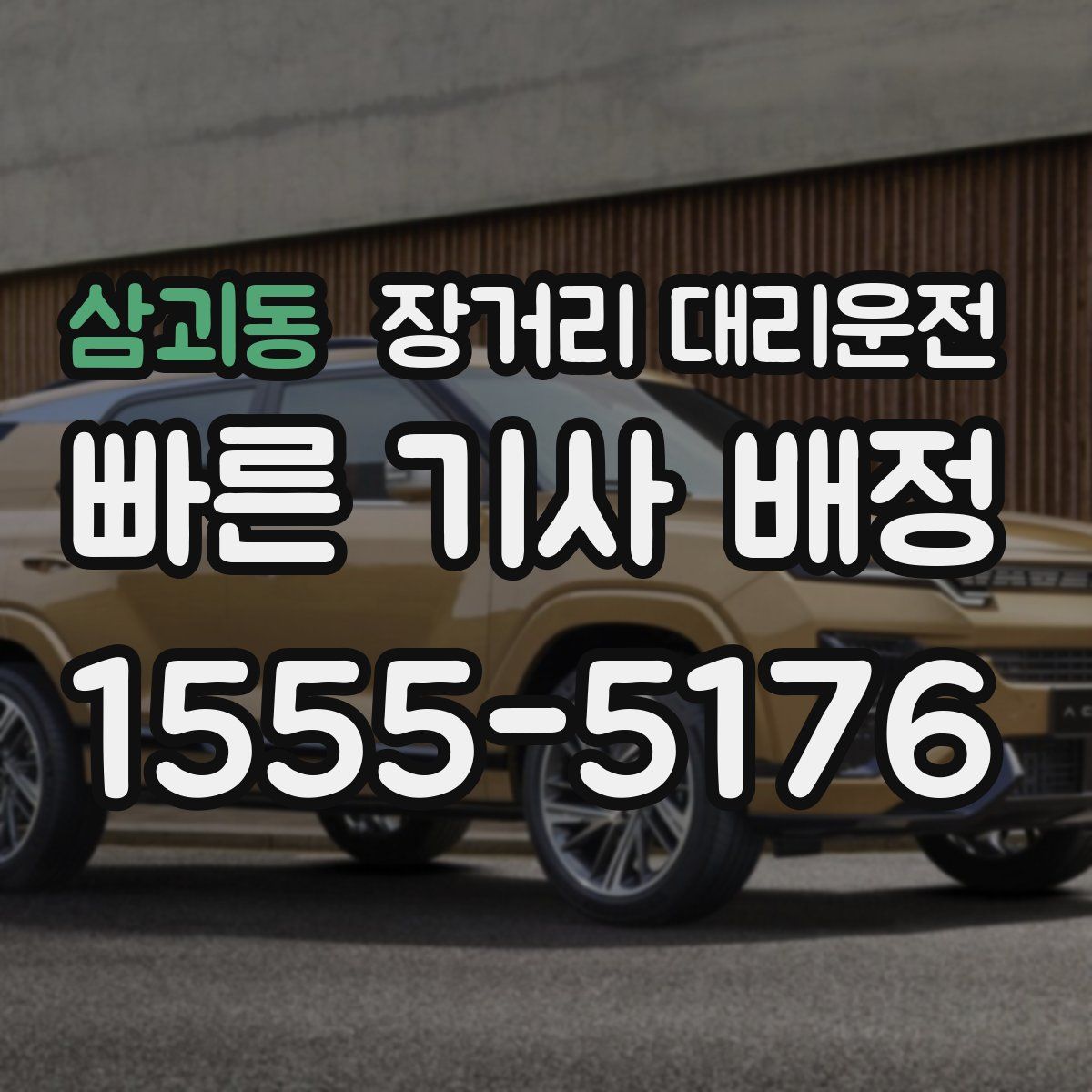 삼괴동 장거리 대리운전