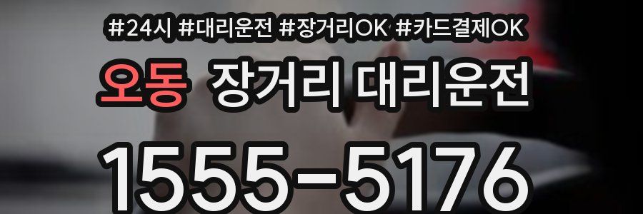 오동 장거리 대리운전