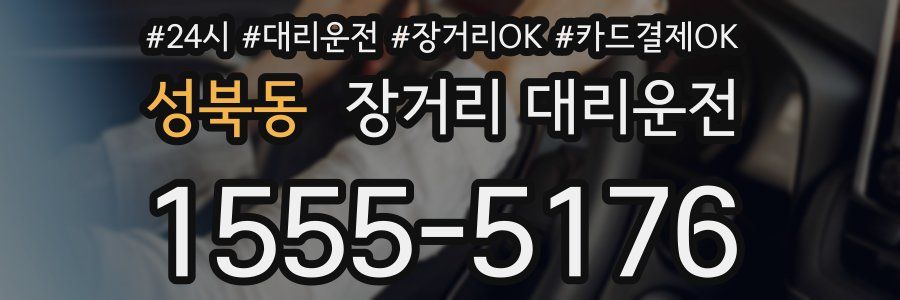 성북동 장거리 대리운전