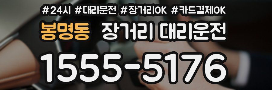 봉명동 장거리 대리운전