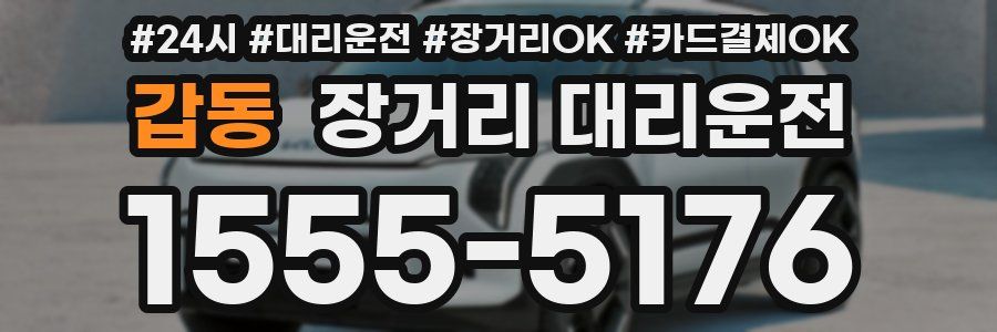 갑동 장거리 대리운전