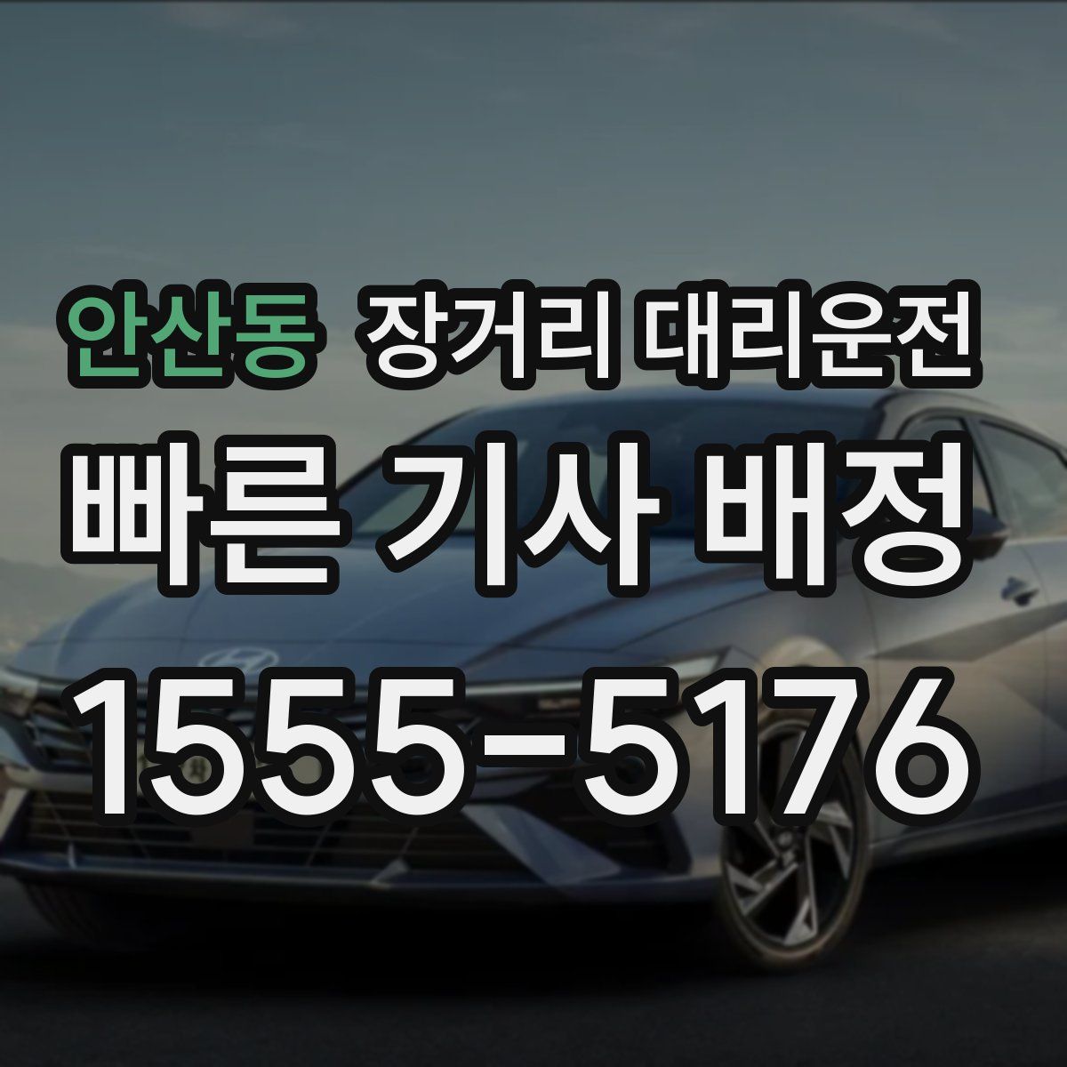 안산동 장거리 대리운전