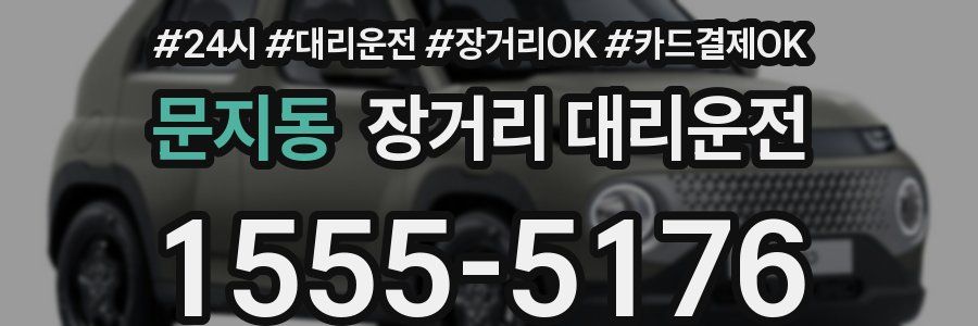 문지동 장거리 대리운전
