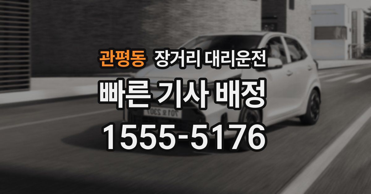 관평동 장거리 대리운전