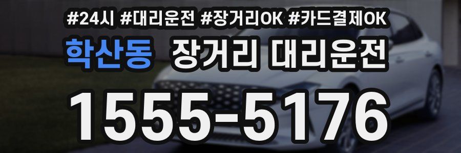 학산동 장거리 대리운전