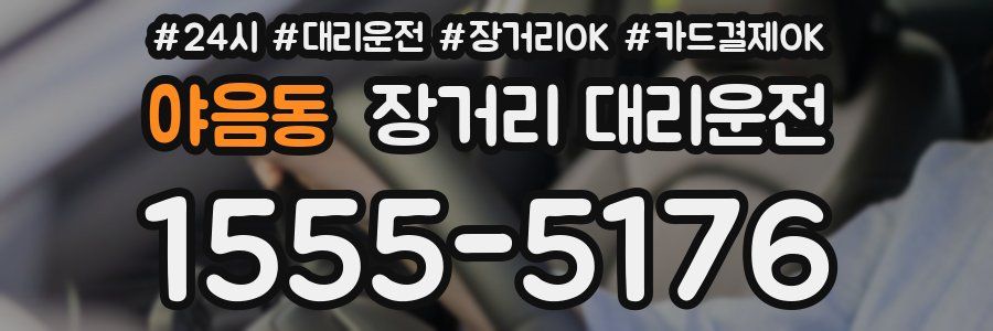 야음동 장거리 대리운전