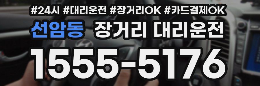 선암동 장거리 대리운전
