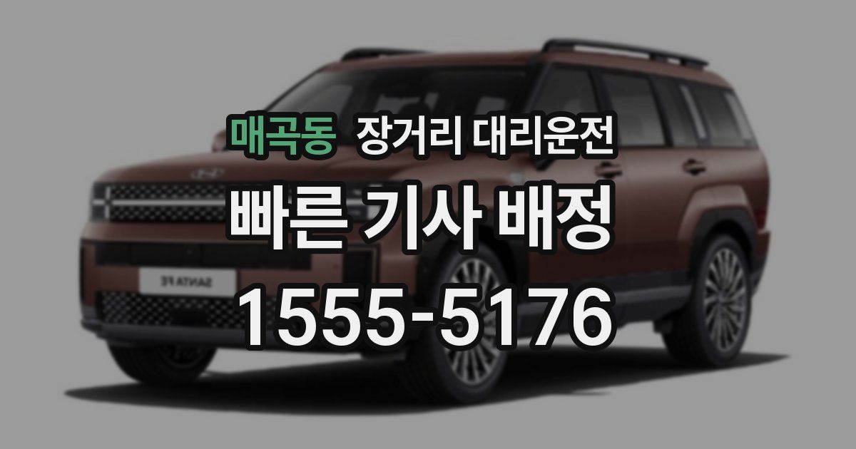 매곡동 장거리 대리운전