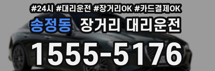 송정동 장거리 대리운전