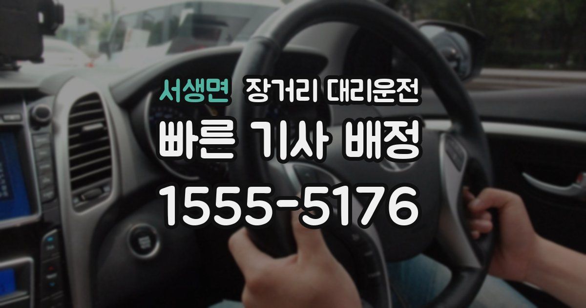 서생면 장거리 대리운전