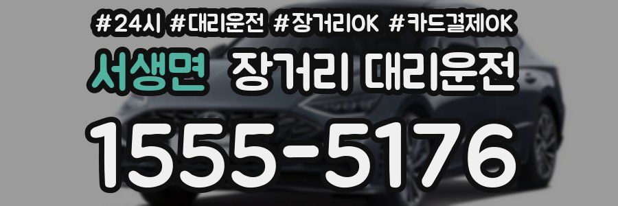 서생면 장거리 대리운전